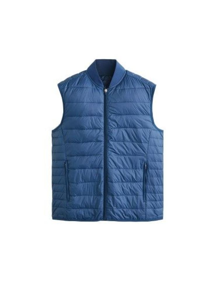 Technical quilted gilet