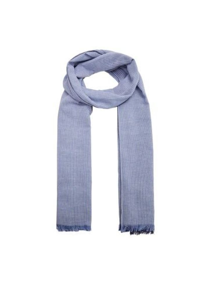 Fringes two-tone scarf