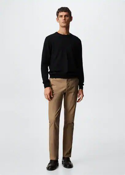 Skinny chino pants medium brown - Man - 36 - MANGO MAN