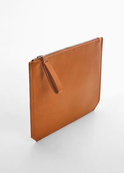 Leather-effect tablet case leather - Man - One size - MANGO MAN