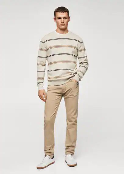 Slim-fit coloured jeans beige - Man - 30 - MANGO MAN