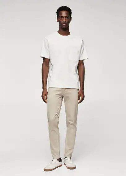 Colour skinny jeans beige - Man - 30 - MANGO MAN