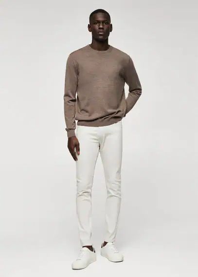 Colour skinny jeans light/pastel grey - Man - 31 - MANGO MAN
