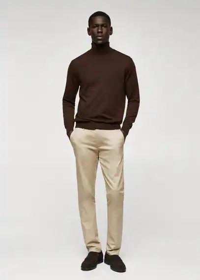 Skinny chino trousers beige - Man - 30 - MANGO MAN