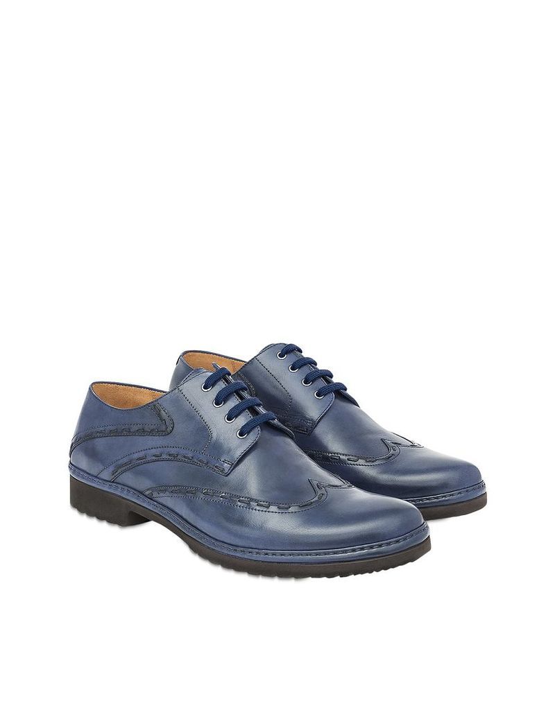 Designer Shoes, Blue Cortona Derby Shoes