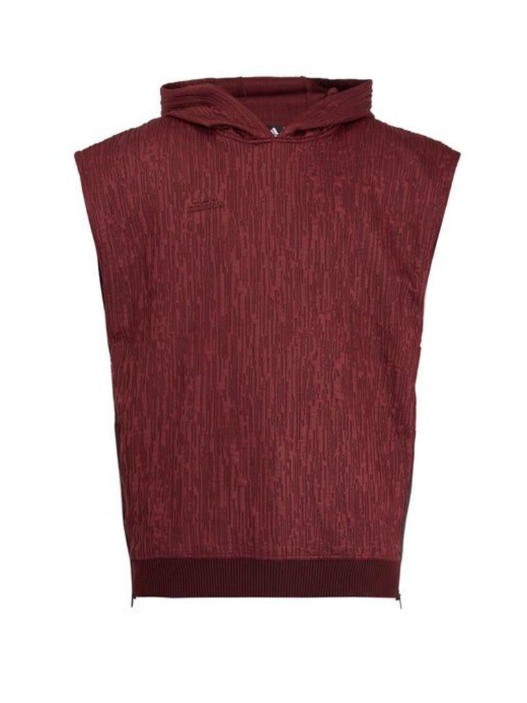 Adidas By Pogba - Hooded Sleeveless Sweatshirt - Mens - Burgundy
