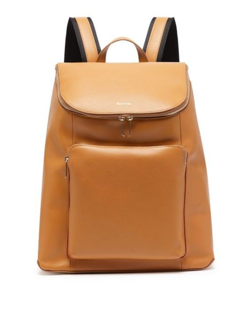Paul Smith - Leather Backpack - Mens - Tan