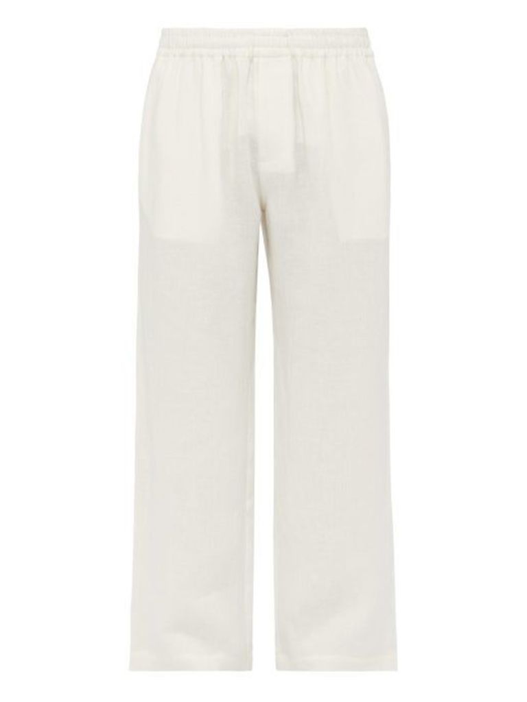 Commas - Relaxed Linen Trousers - Mens - White