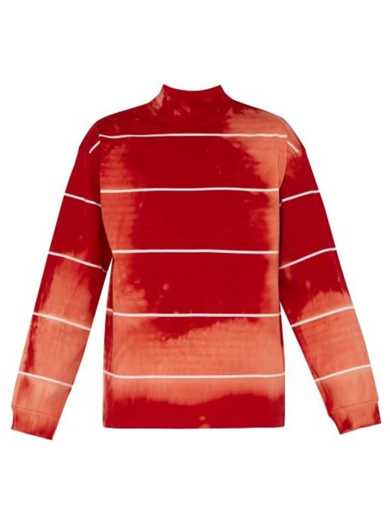 Balenciaga - Tie-dyed Cotton-jersey Sweater - Mens - Red White