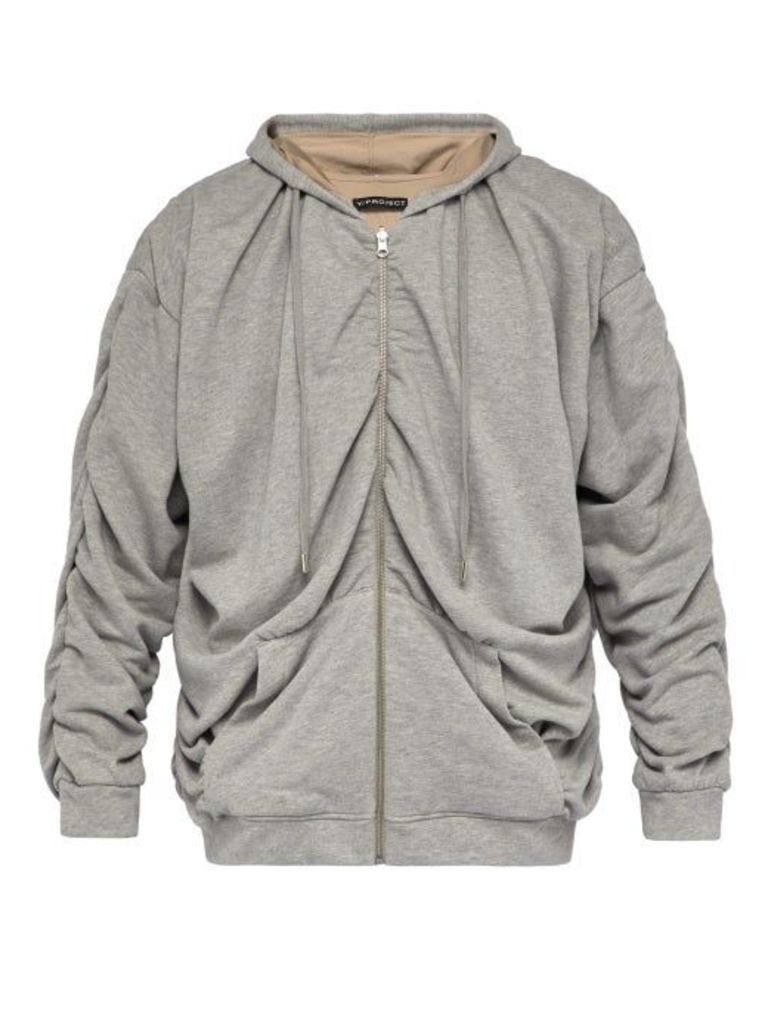 Y/project - Reversible Cotton Sweatshirt - Mens - Grey