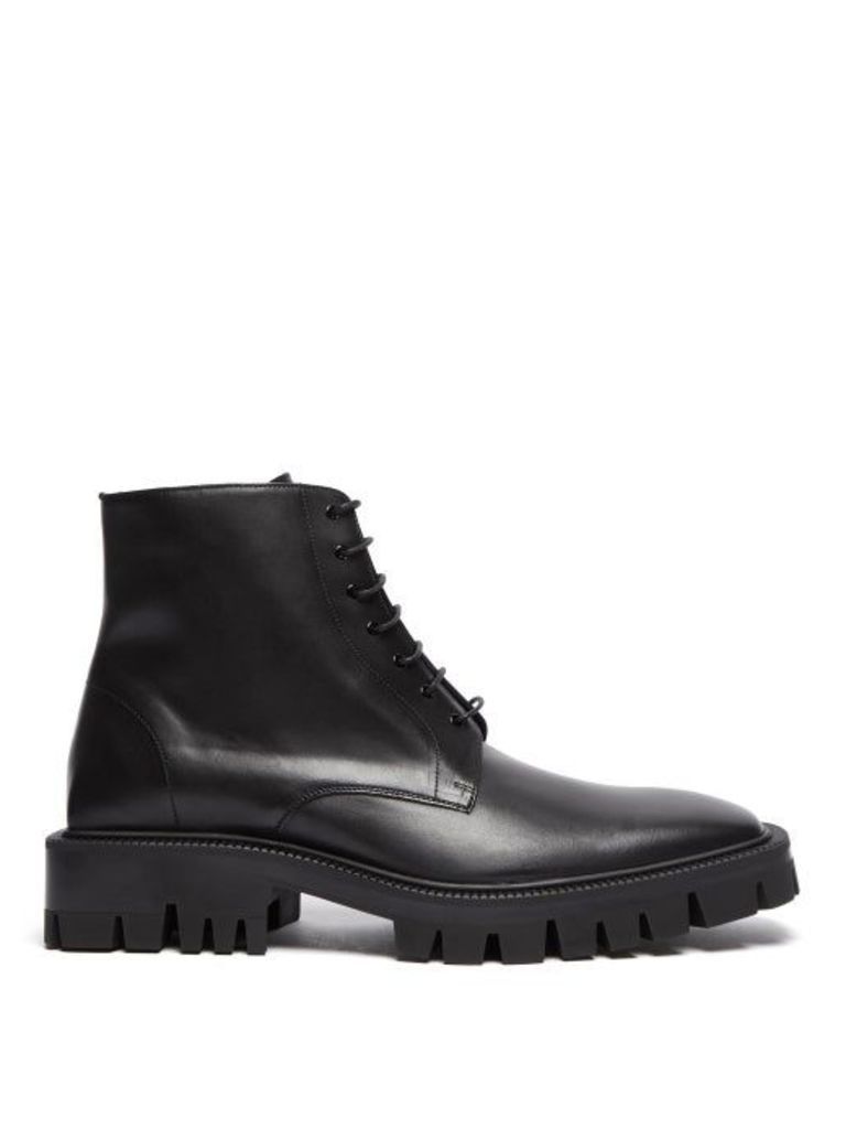Balenciaga - Tread-sole Leather Boots - Mens - Black