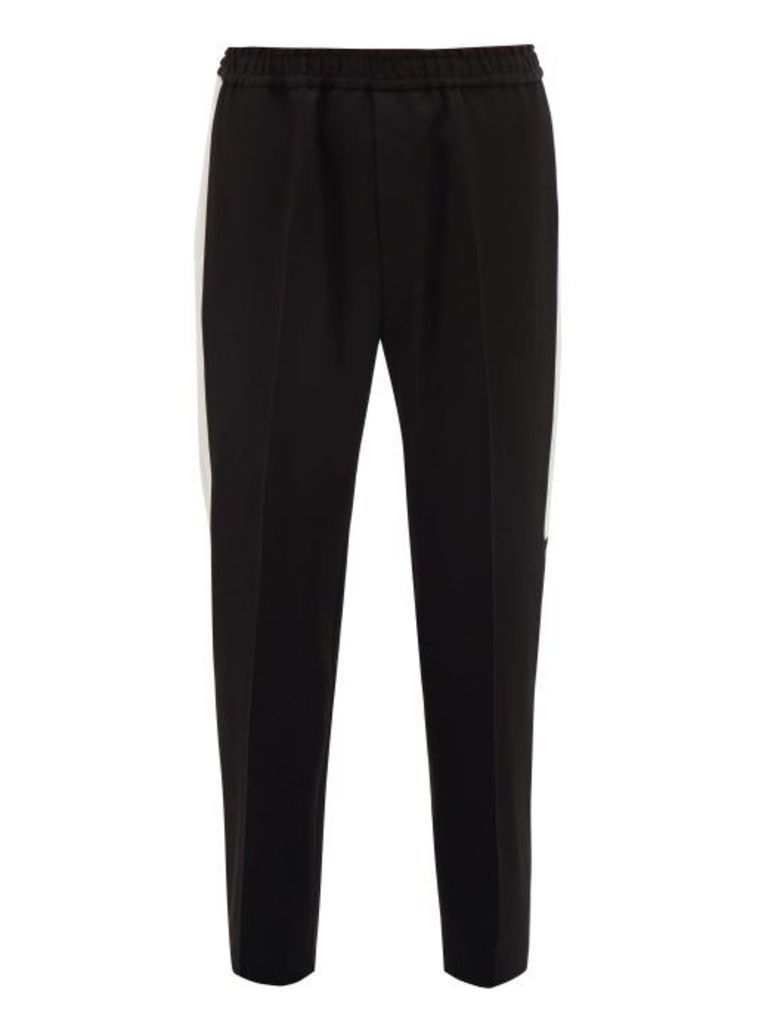 Givenchy - Side-stripe Wool Track Pants - Mens - Black