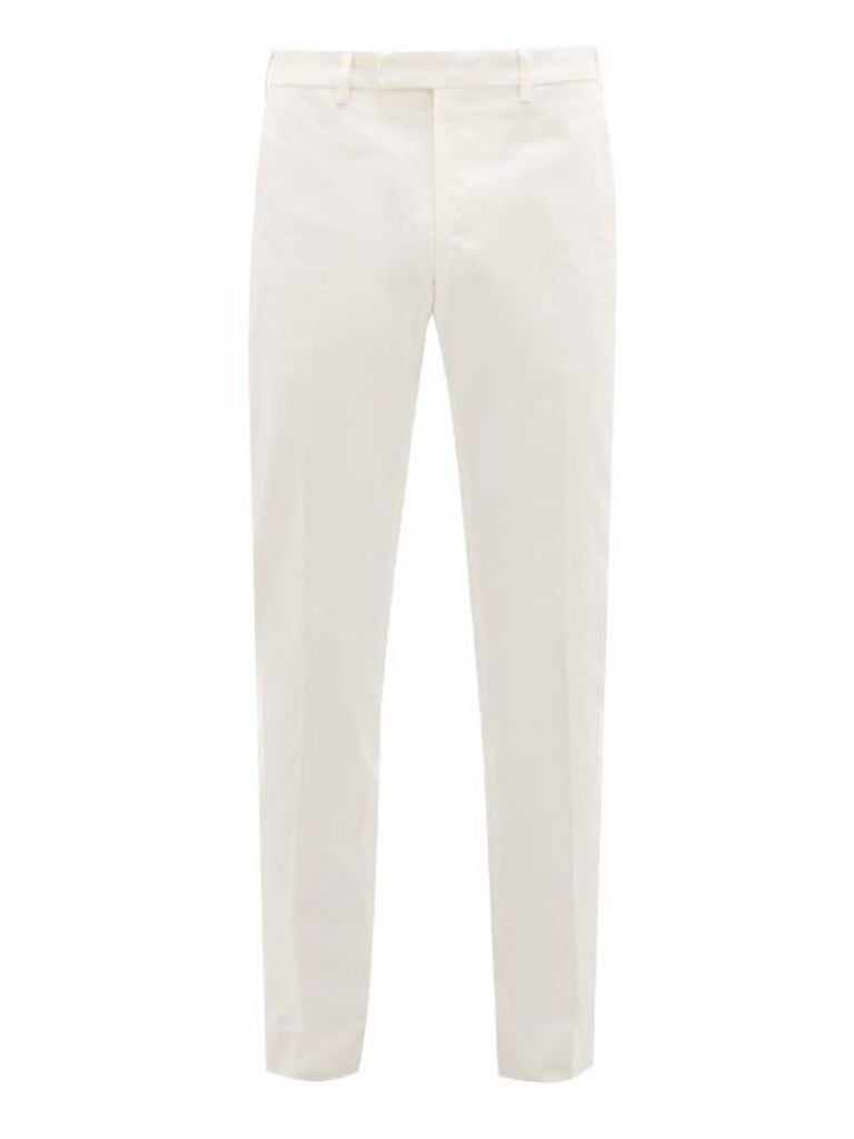 Salle Privée - Gehry Cotton-twill Chino Trousers - Mens - White