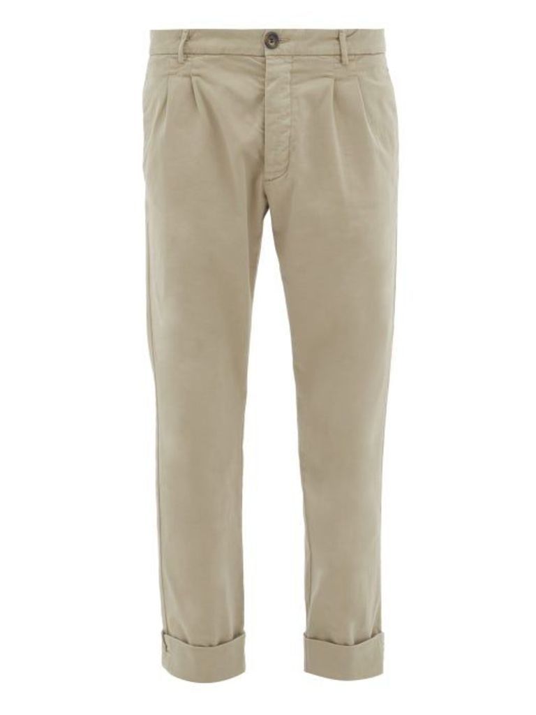J.w. Brine - New Marshall Cotton Chino Trousers - Mens - Grey
