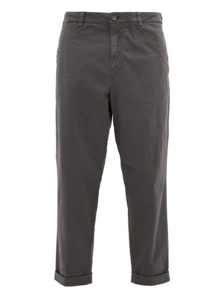 J.w. Brine - Nolita Cotton-blend Straight-leg Chino Trousers - Mens - Grey