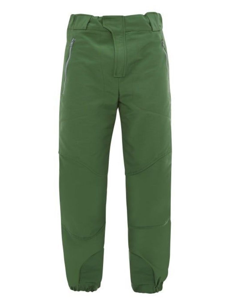 Boramy Viguier - Hiking Cotton-blend Faille Track Pants - Mens - Green