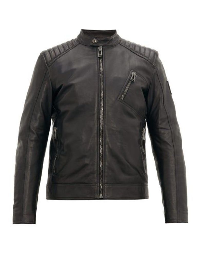 Belstaff - V Racer Leather Jacket - Mens - Black