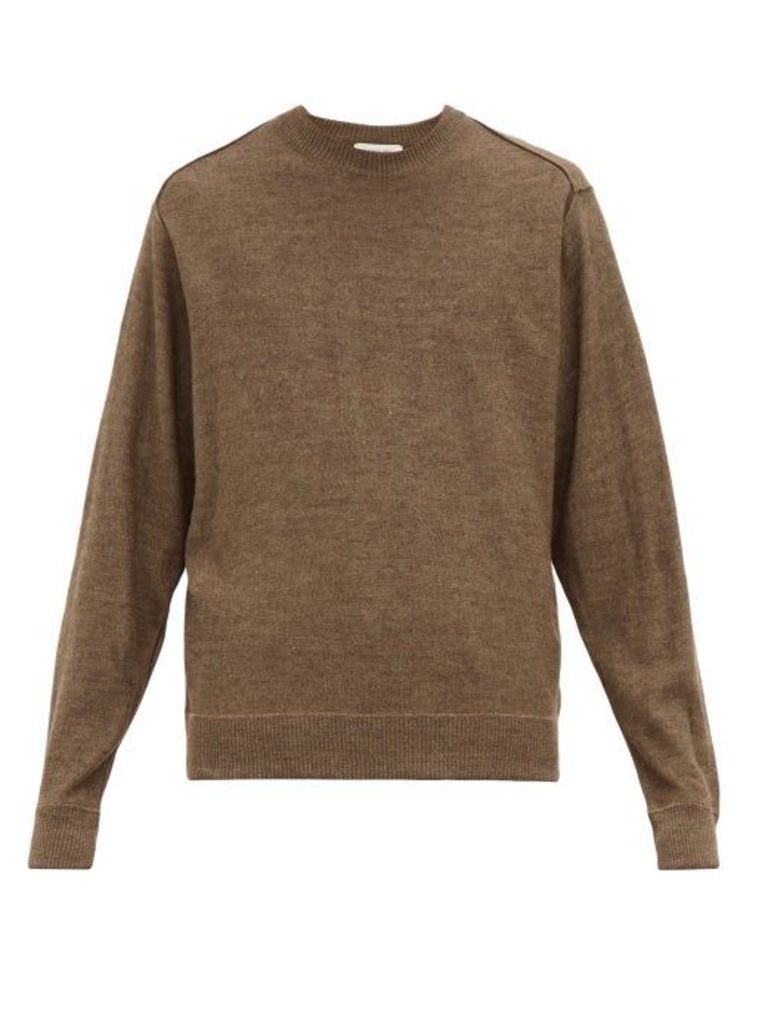 Lemaire - Exposed-seam Wool-blend Sweater - Mens - Brown