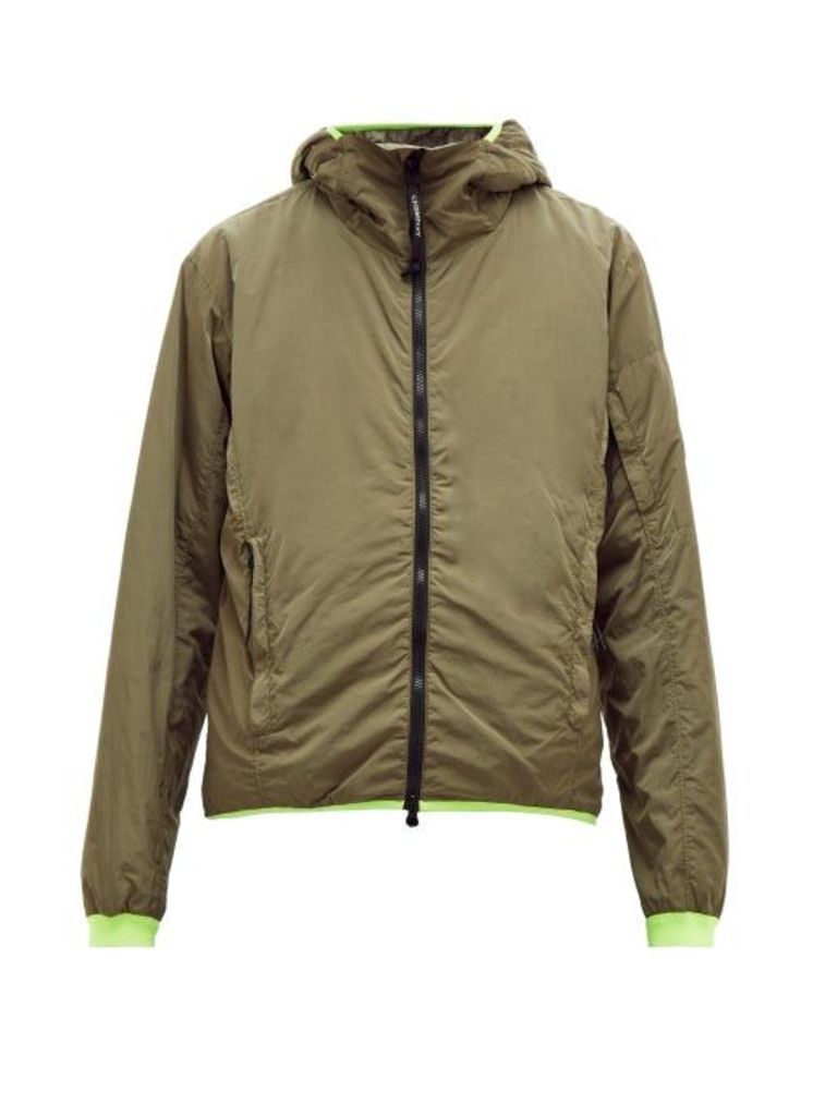 C.p. Company - Contrast-trim Hooded Jacket - Mens - Khaki