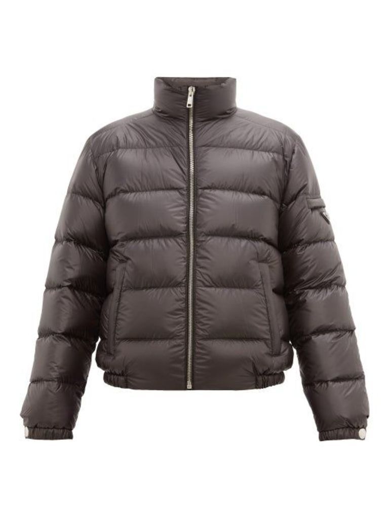 Prada - Quilted Down Bomber Jacket - Mens - Black Green