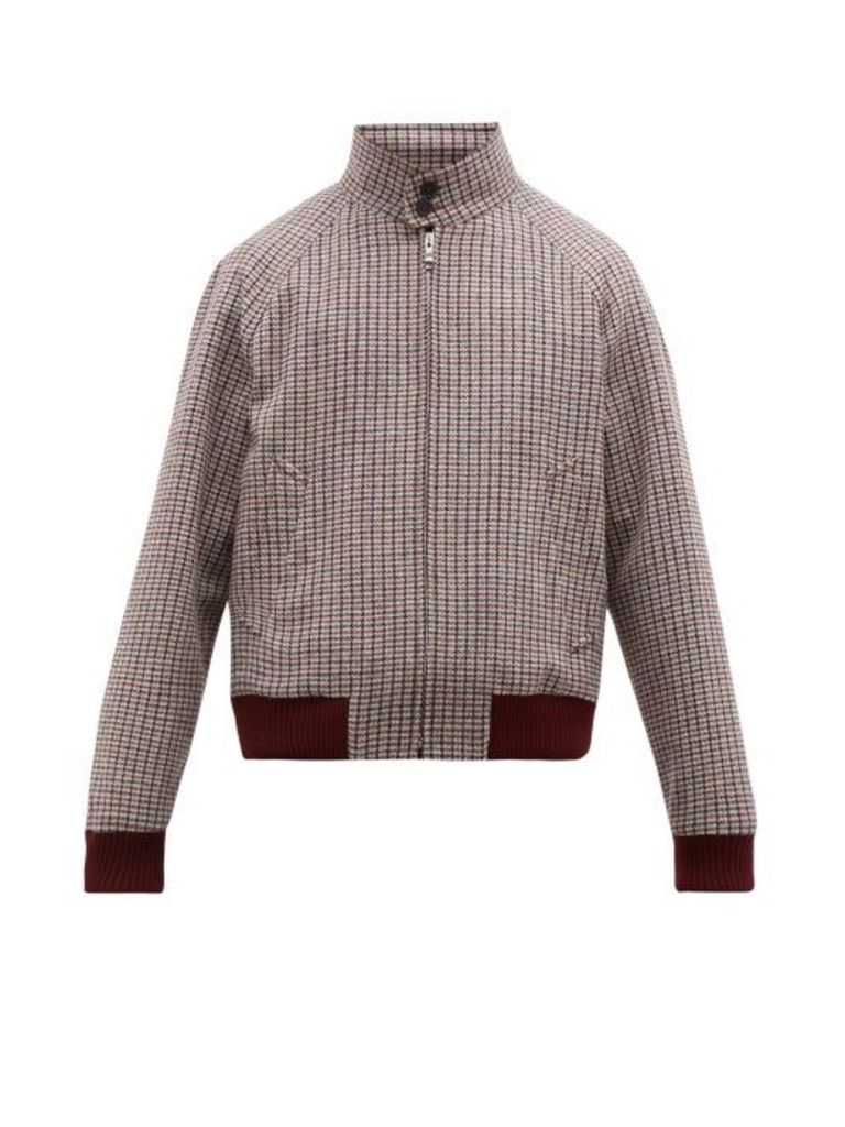Prada - Checked Virgin Wool Harrington Jacket - Mens - Multi