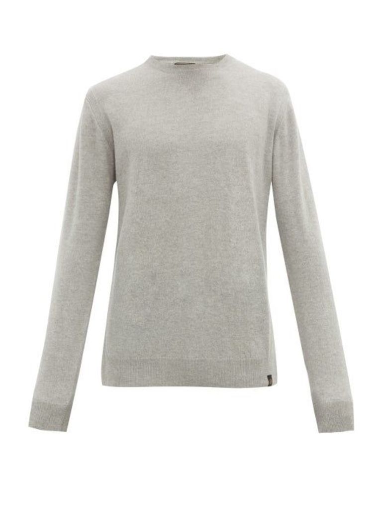 Belstaff - Crew-neck Wool And Cashmere-blend Sweater - Mens - Grey