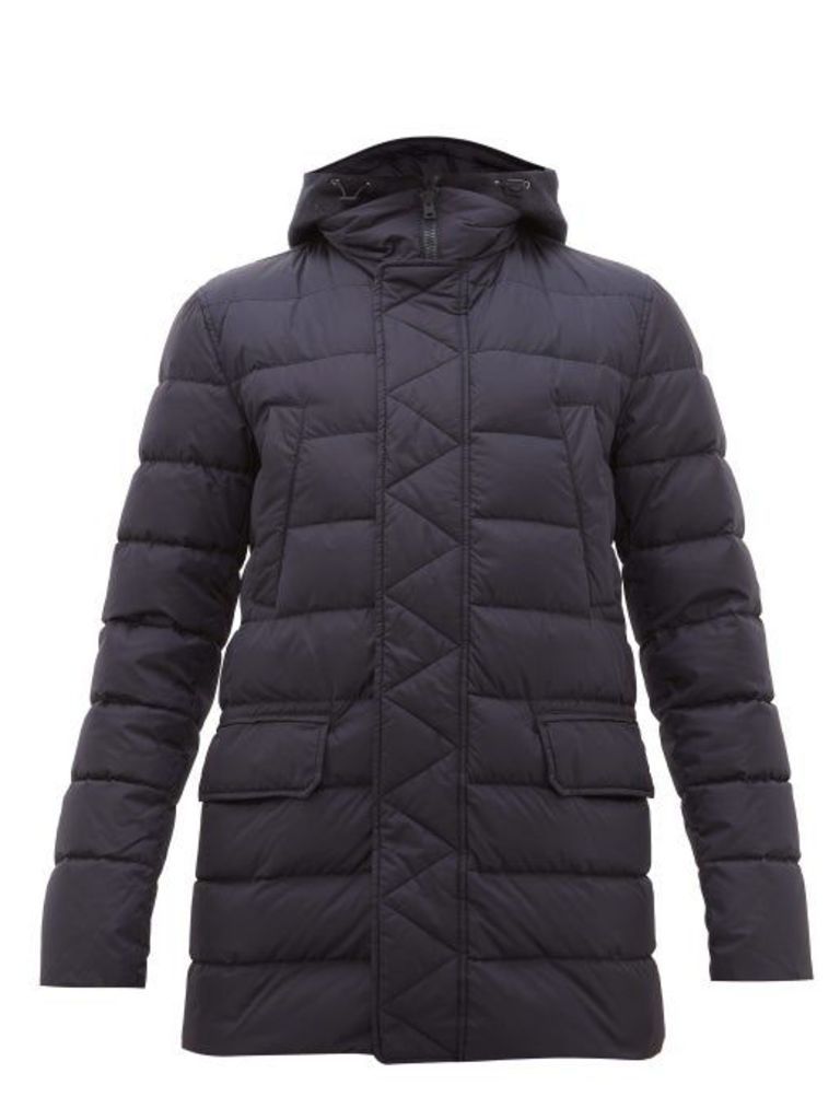 Herno - Bomber Quilted-down Jacket - Mens - Navy