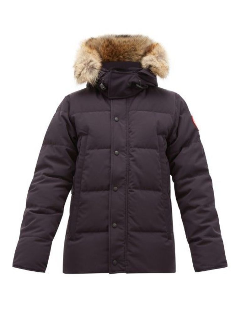 Canada Goose - Wyndham Quilted-down Hooded Parka - Mens - Navy