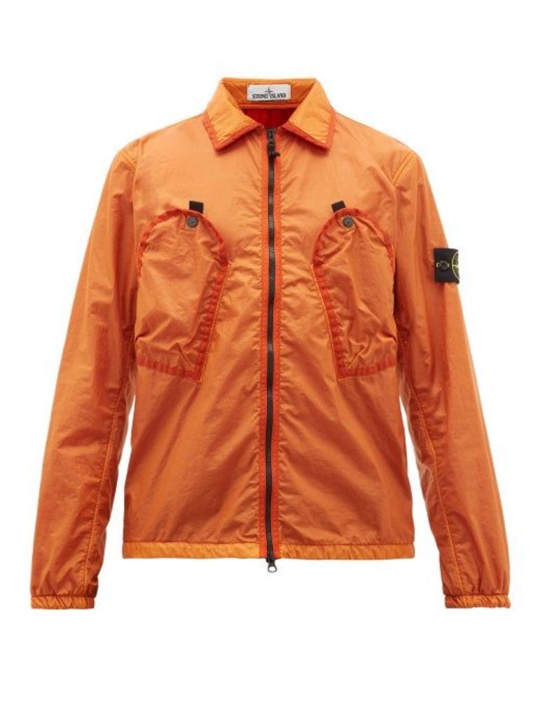 Stone Island - Garment-dyed Shell Jacket - Mens - Orange