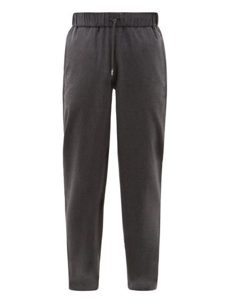 A.P.C. - Straight-leg Cotton-blend Trousers - Mens - Grey