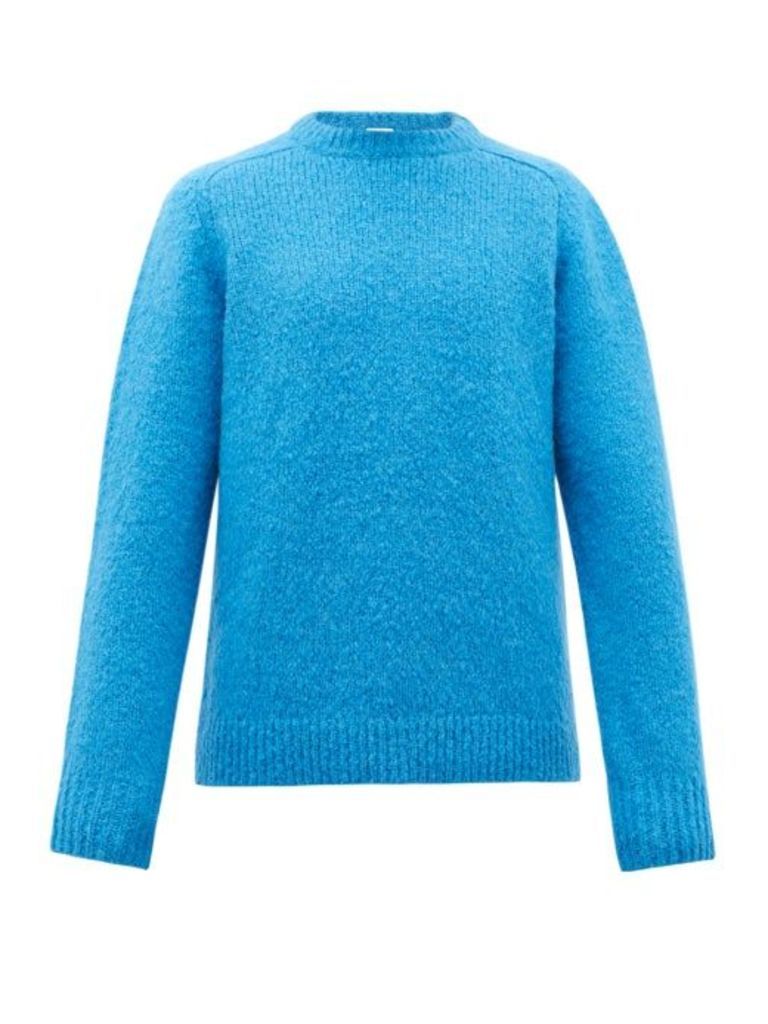 Hope - Compose Slubbed-alpaca Blend Sweater - Mens - Blue