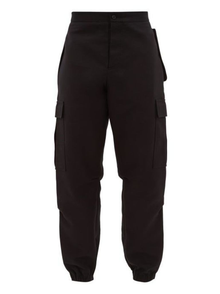 Wardrobe. nyc - Patch Pocket Cotton Cargo Trousers - Mens - Black