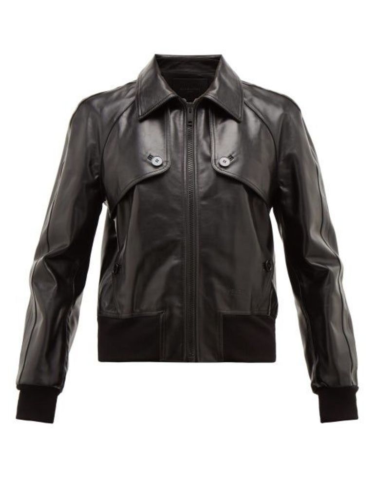 Givenchy - Logo-debossed Leather Jacket - Mens - Black