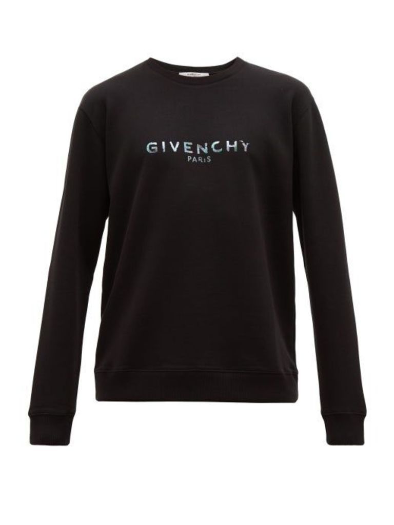 Givenchy - Logo-print Cotton Sweatshirt - Mens - Black