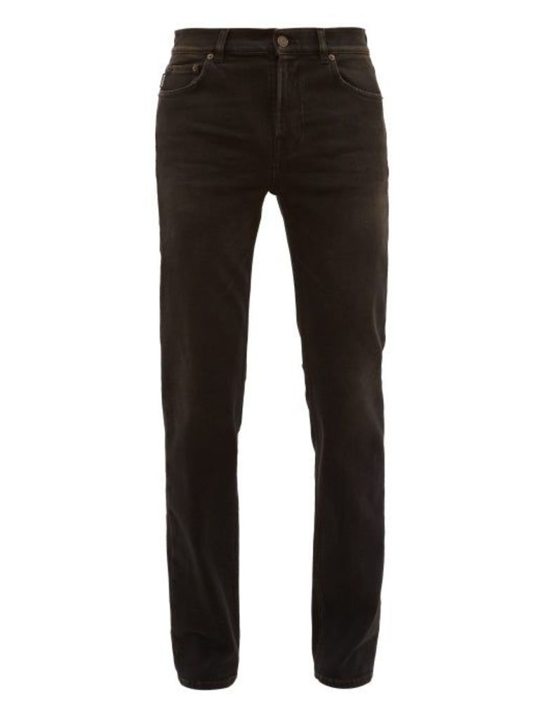 Balenciaga - Distressed Slim-leg Jeans - Mens - Black