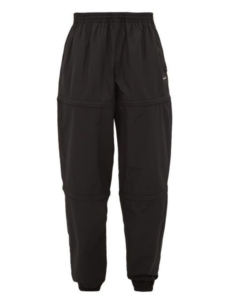 Balenciaga - Elasticated-waist Detachable-panel Trousers - Mens - Black