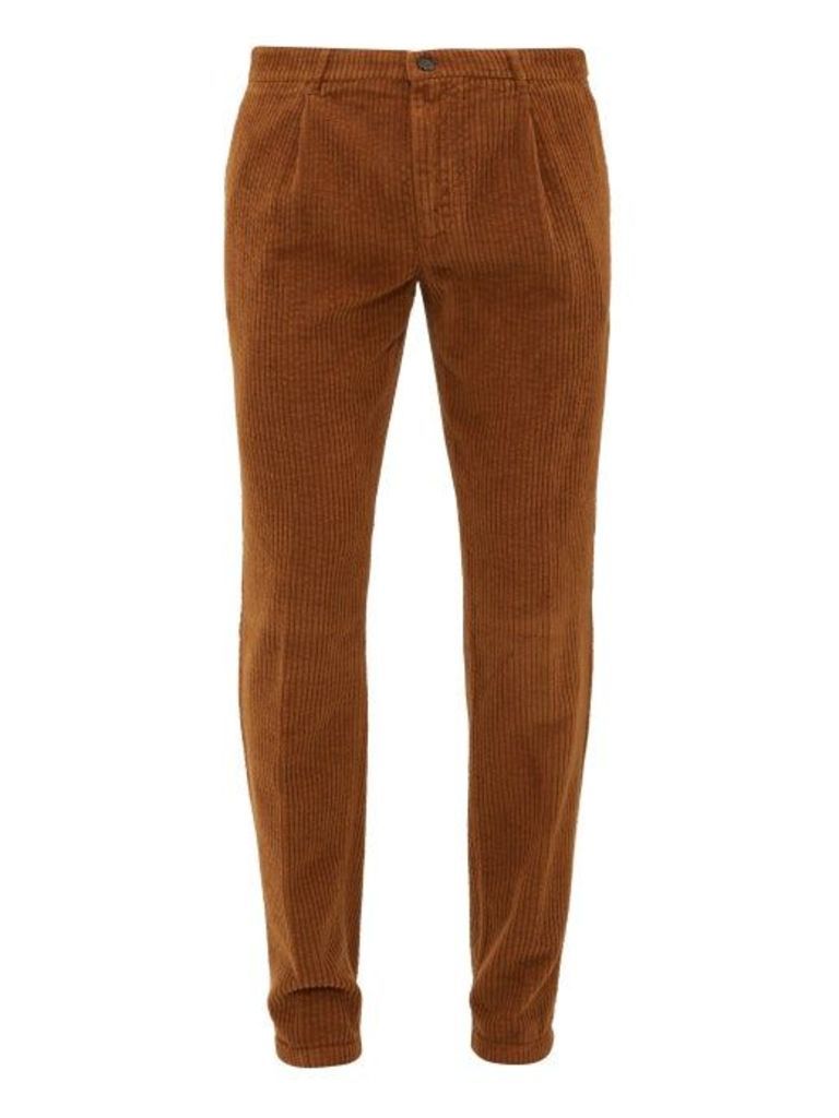 Altea - Verona Cotton-corduroy Trousers - Mens - Orange