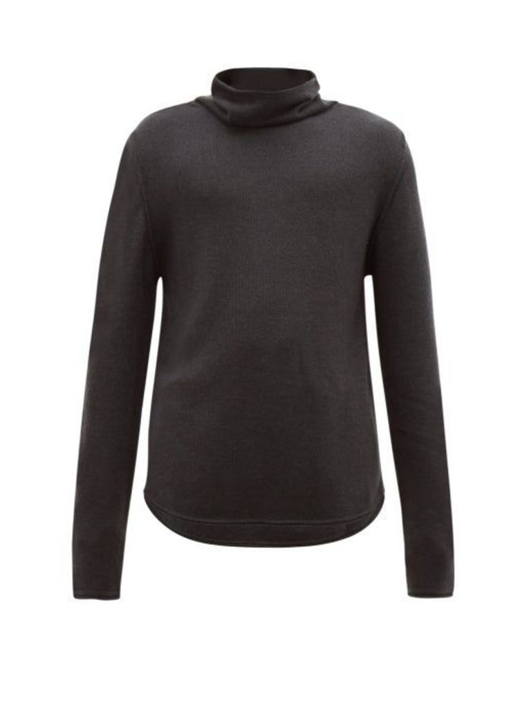 Denis Colomb - Funnel-neck Cashmere Sweater - Mens - Charcoal