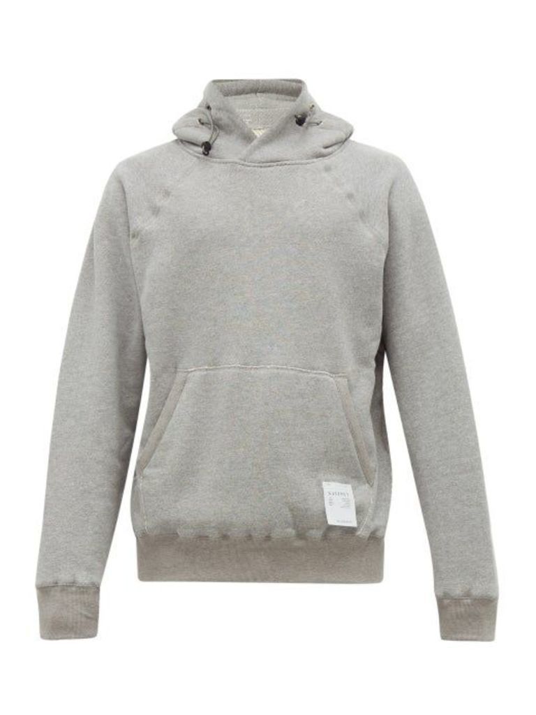 Satisfy - Jogger Cotton Hooded Sweatshirt - Mens - Grey