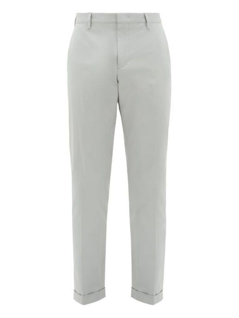 Paul Smith - Cotton Twill Trousers - Mens - Grey