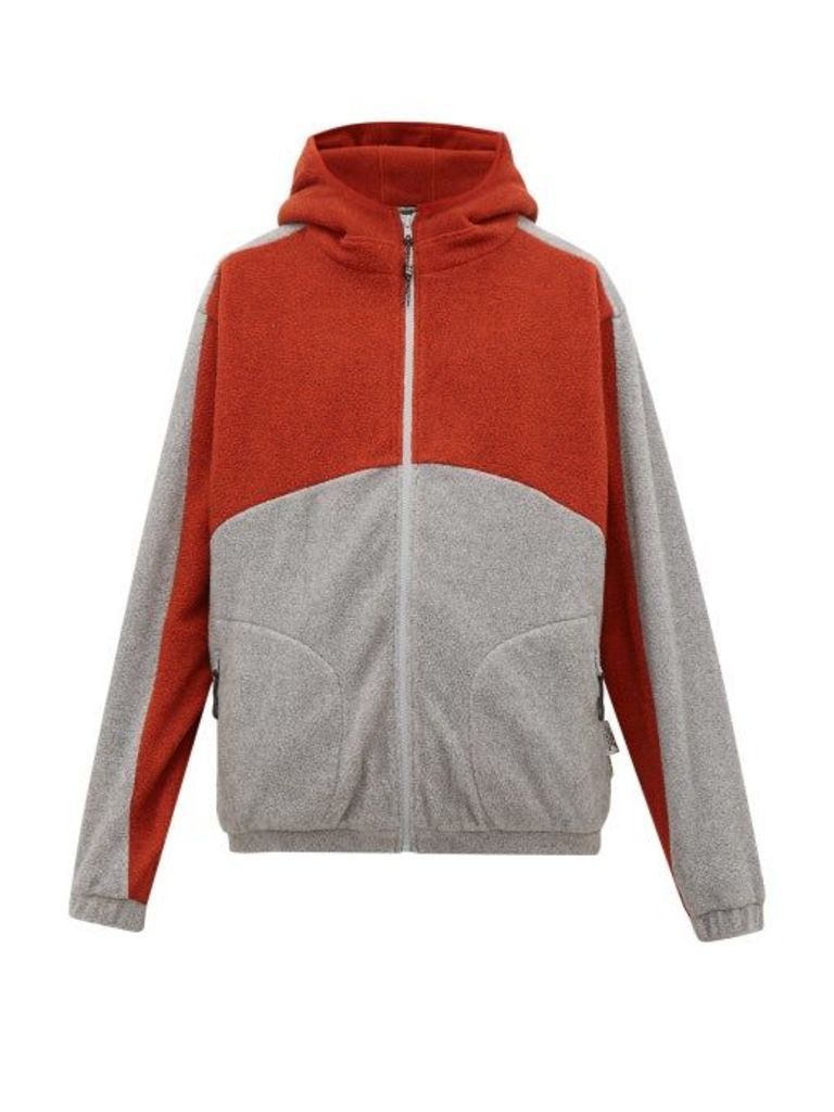 P.a.m. - Bi-colour Zip-through Hooded Fleece Jacket - Mens - Grey Multi