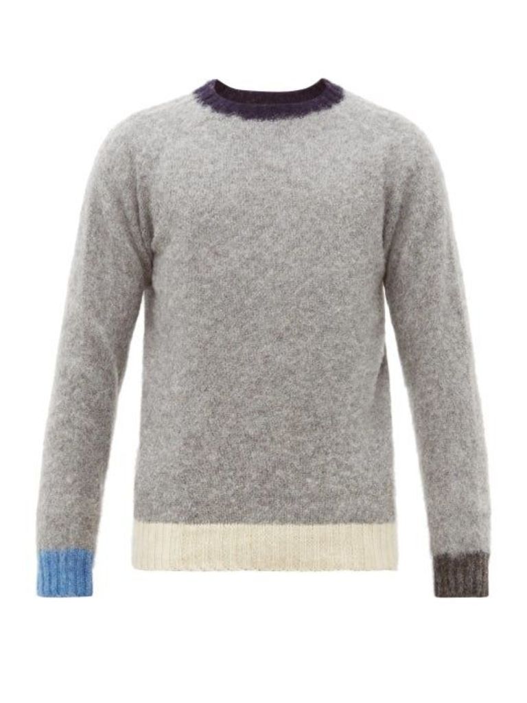 Howlin' - Behind The Light Wool Sweater - Mens - Grey Multi