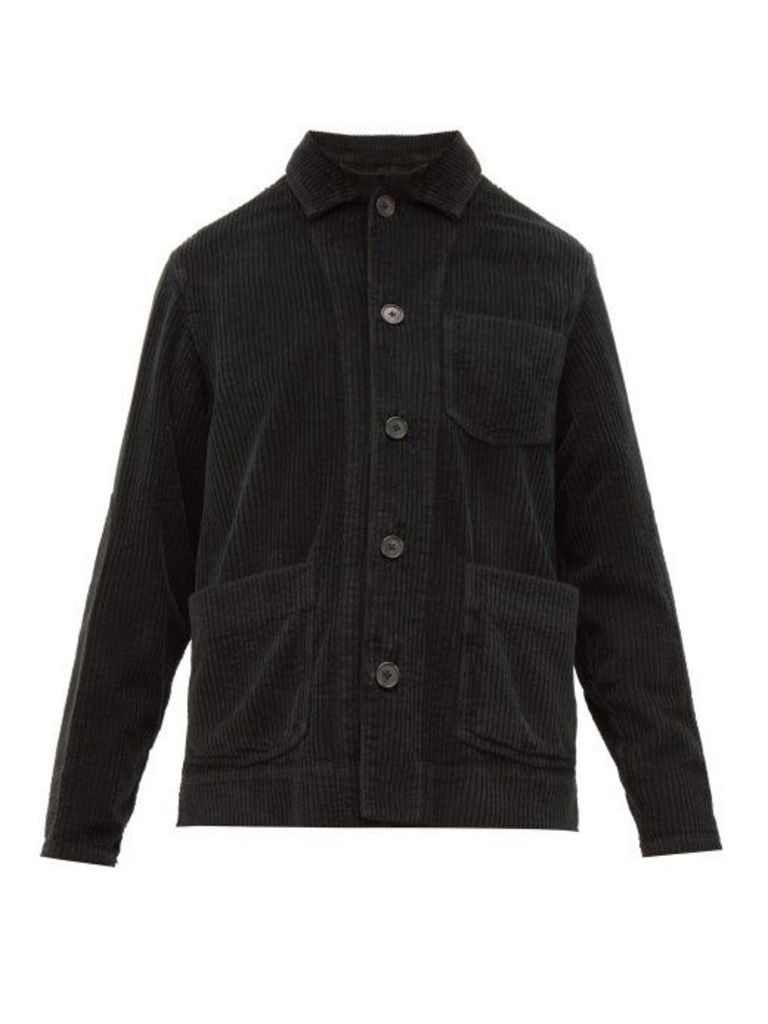 Altea - Wide-wale Cotton-corduroy Jacket - Mens - Black