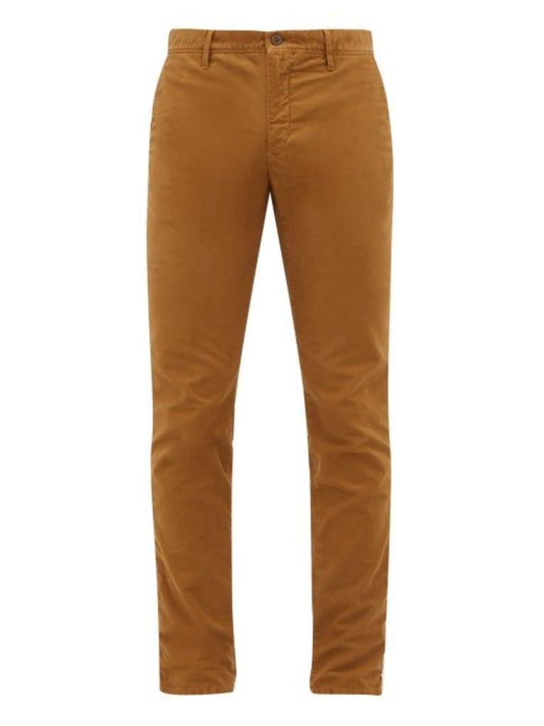 Incotex - Slim-fit Cotton-blend Chino Trousers - Mens - Beige
