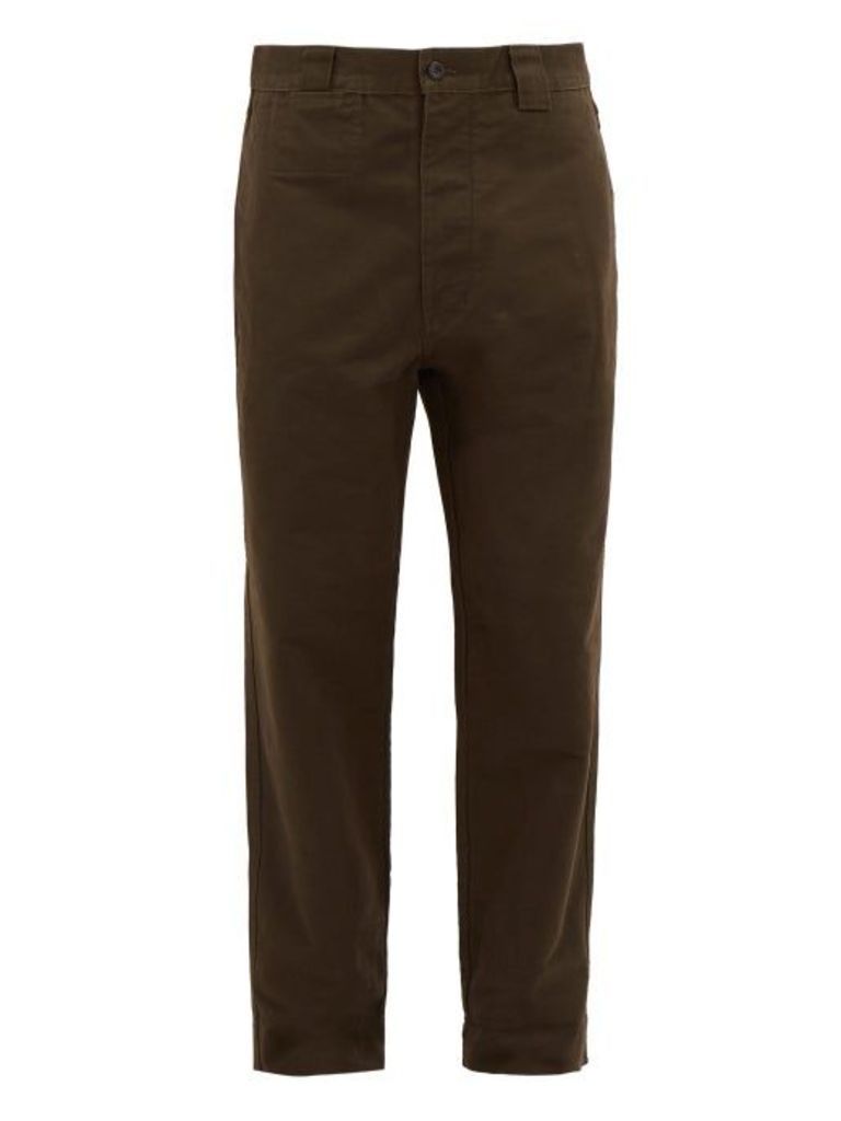 Mhl By Margaret Howell - Cotton-canvas Tapered Trousers - Mens - Green