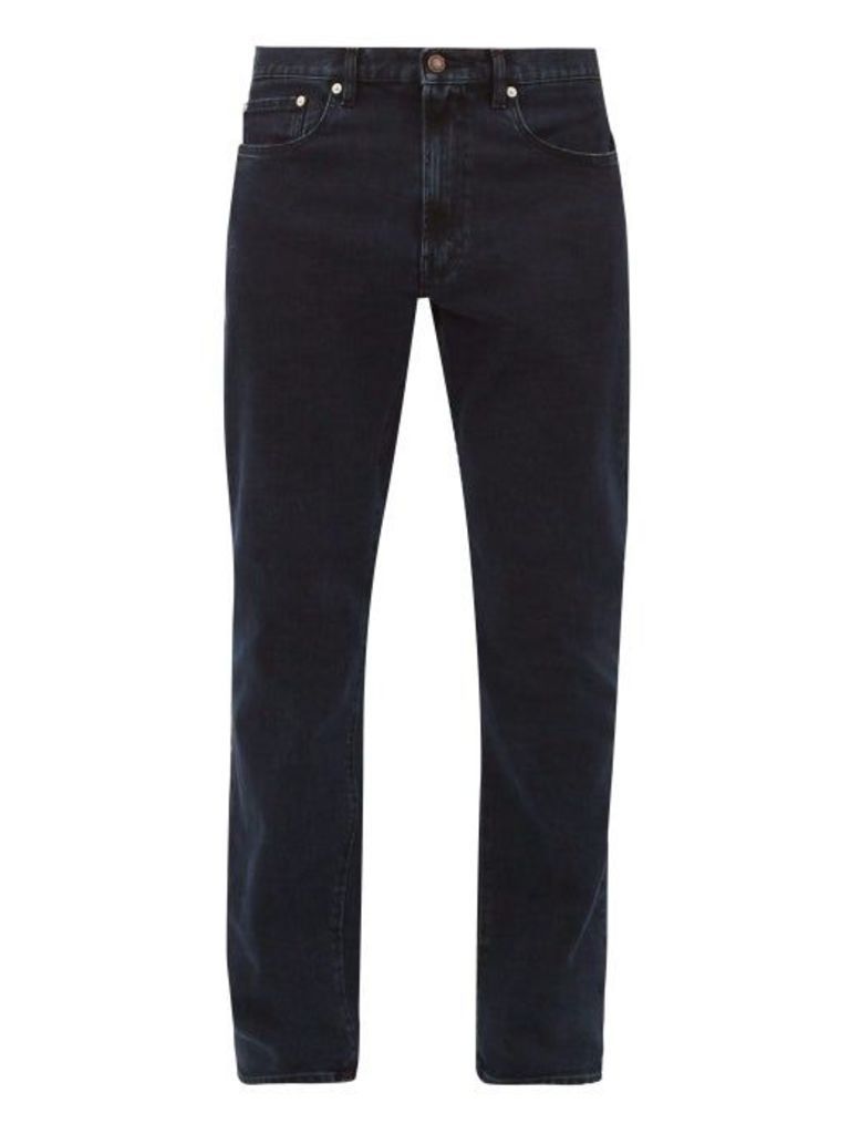 Jeanerica Jeans & Co. - Tm005 Cotton-blend Tapered-leg Jeans - Mens - Dark Denim