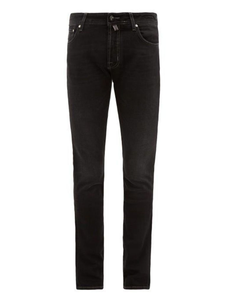Jacob Cohën - Mid-rise Slim-fit Cotton-blend Jeans - Mens - Black