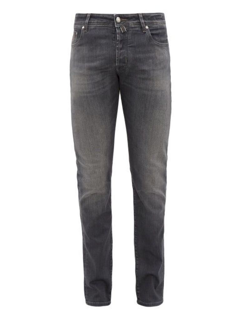 Jacob Cohën - Mid-rise Slim-fit Cotton-blend Jeans - Mens - Grey