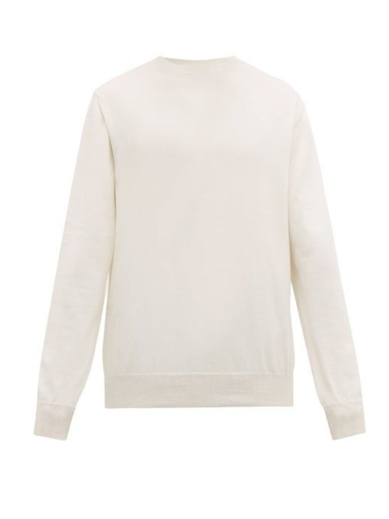 Wardrobe. nyc - Release 04 Crew-neck Cotton Sweater - Mens - White