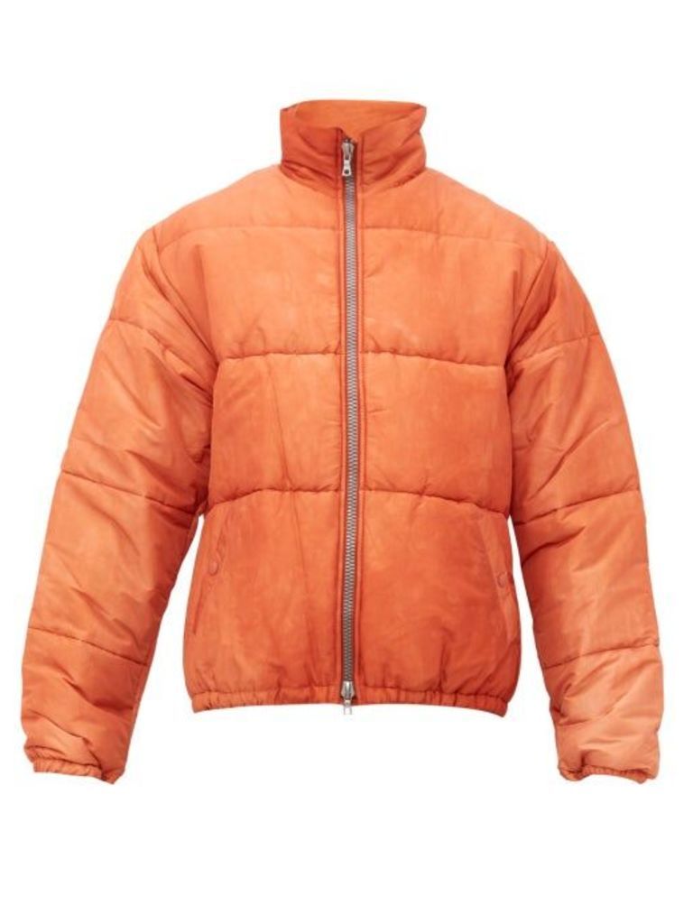 Our Legacy - Walrus Puffa Faded Silk Blend Jacket - Mens - Orange